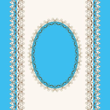 Vector lacy napkins framework of calligraphic elements.のイラスト素材