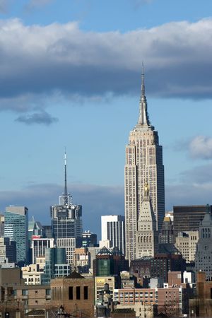 Empire State building in New York skyline