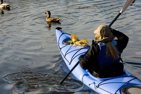 Kayaking girl
