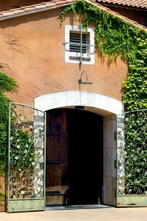 Napa valley vineyard, Californiaの写真素材