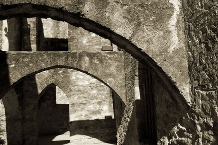 Mission San José in San Antonio Missions National Historic park, Texasの写真素材