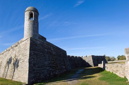 National monument Castillo de San Marcos, St. Augustine, Floridaの写真素材