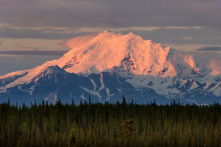 Mountains of Wrangell- St. Elias National park in Alaskaの写真素材