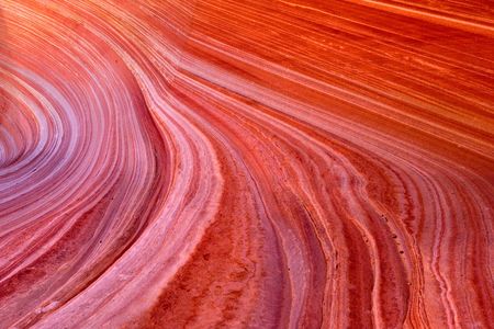 The Wave - rock pattern of southwestern sandstone of Pariah Canyon, Arizona, USAの写真素材