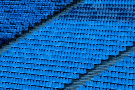 Football stadium seats rows in Kievの写真素材