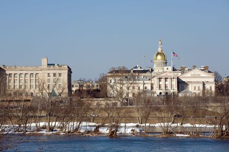 New Jersey state house and capitol complex in Trentonの写真素材