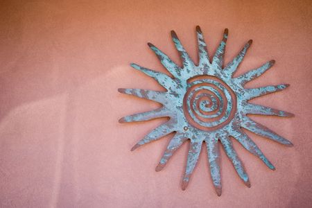 Mexican sun discの写真素材