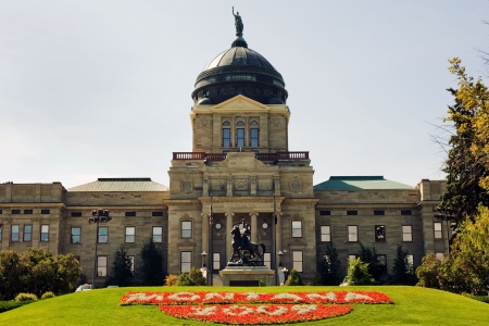 View of Montana State capitol in Helenaの写真素材