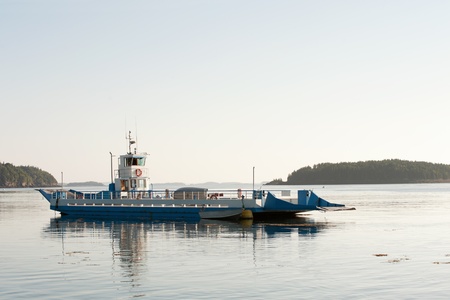 Toll ferries around Deer Island in Bay of Fundy, Canadaの写真素材