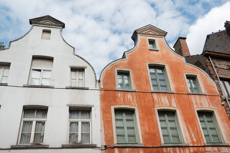 Colorful historic houses in Brussels downtownの写真素材