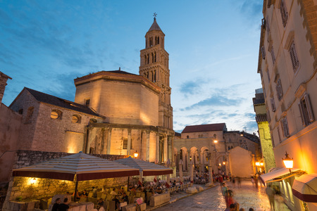 Cathedral of Saint Domnius in historic Split, Croatiaのeditorial素材