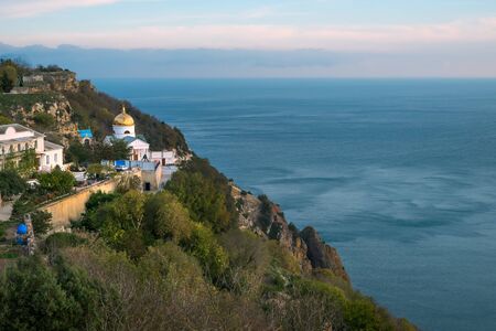 St George Monastery at Cape Fiolent near Sevastopol Crimeaの写真素材