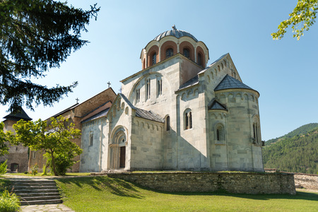 XII century Studenica Serbian Orthodox Monastery in Serbiaの写真素材