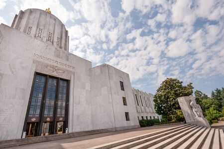 State capitol complex in Salem, capital of Oregon stateの写真素材