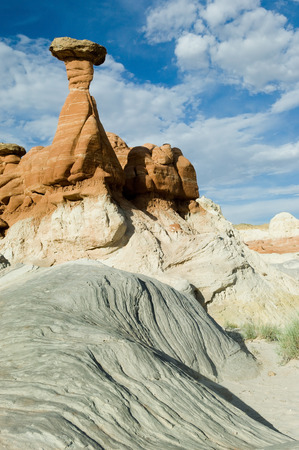Geological formation hoodoos in Escalante Grand Staircase National monument, Southwest USAの写真素材