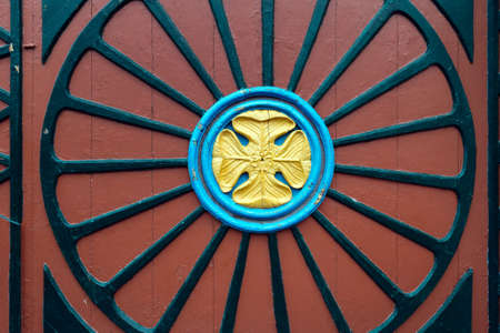 Ornament detail of the North Gates to Khan Palace, Bakhchisaray, Crimeaのeditorial素材