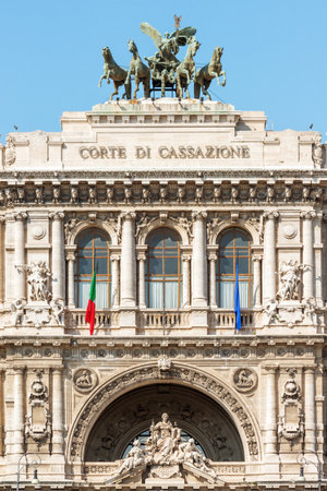 The Palace of Justice, seat of the Supreme Court of Cassation and the Judicial Public Library in...