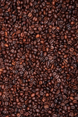 Roasted Coffee beans fill the screenの写真素材