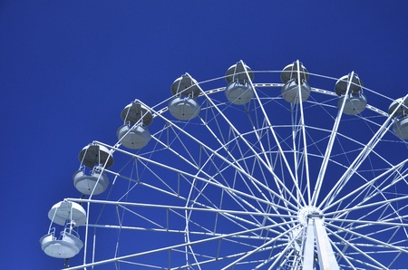 Big wheel ride against the sky