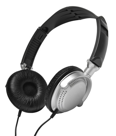Ear-phones  isolated on a white backgroundの写真素材