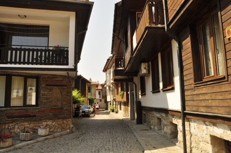Nessebar, Bulgaria. The streets of Old Townのeditorial素材