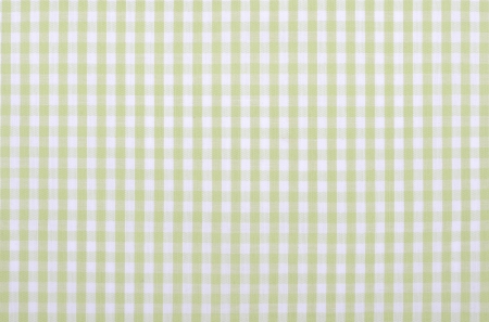 light green checkered fabric closeup , tablecloth textureの写真素材