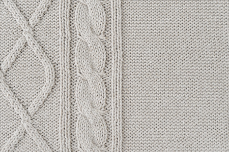 Knitted wool pattern. May use as background.の写真素材