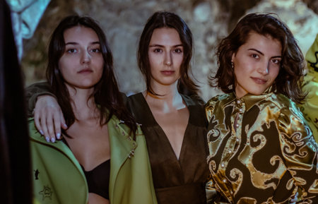 Antalya, Turkey- 16.12.2022. Fashion week in Turkey, models close upのeditorial素材