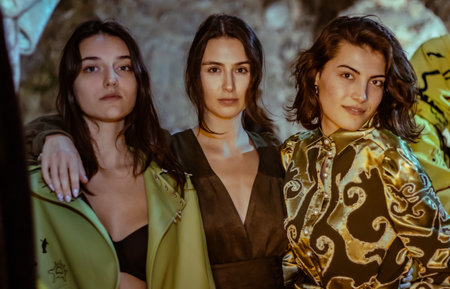 Antalya, Turkey- 16.12.2022. Fashion week in Turkey, models close upのeditorial素材