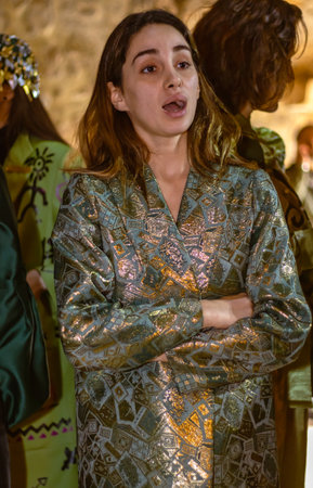 Antalya, Turkey- 16.12.2022. Fashion week in Turkey, models close upのeditorial素材