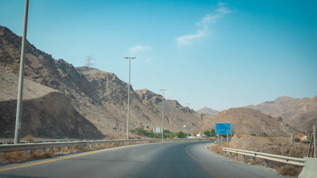 View on the road in Jammu and Kashmir, Ladakh, India.の写真素材