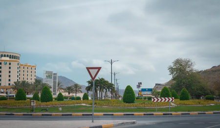 Panoramic view of the city of Jeddah, Saudi Arabiaの写真素材