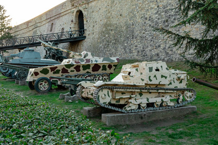 Open-air museum of military equipment. High quality photoの写真素材