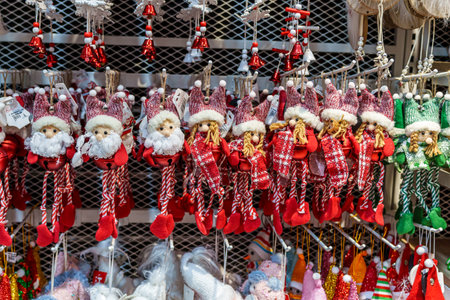 Christmas decorations store. High quality photo