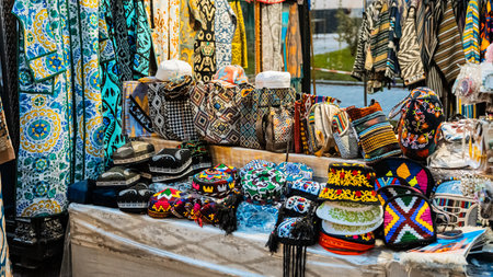 Tashkent, Uzbekistan- 09252024: Arbat street in the city, Broadway Alley. High quality photoの写真素材