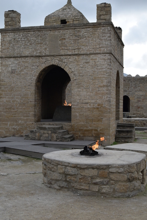 Ateshgah - fire temple in Azerbaijan near Bakuの写真素材