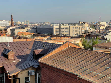 Panoramic view of Kazan, Russiaの写真素材