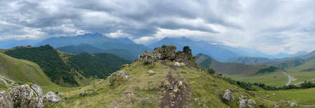 Beautiful landscape in the Caucasus mountains
