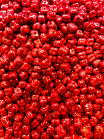 Traditional Turkish sweets, bright Turkish delight close up viewの写真素材