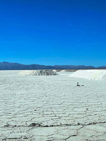 Salinas Grandes is a vast salt flat in northwestern Argentina.