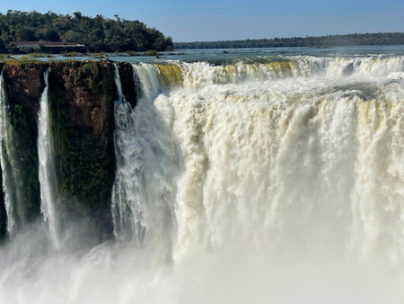 Iguazu Falls in Argentina, Cataratas del Iguazuの写真素材