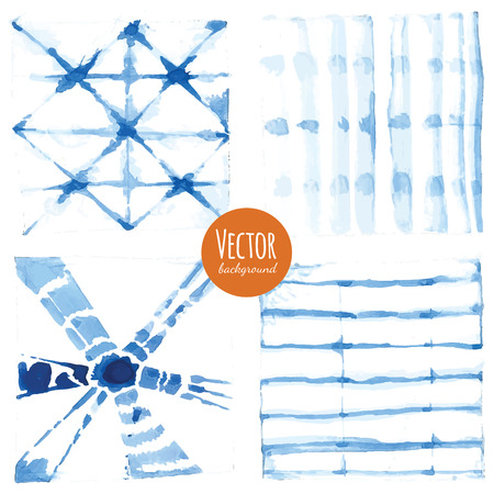 Abstract tie dyed watercolor backgrounds in vector.のイラスト素材