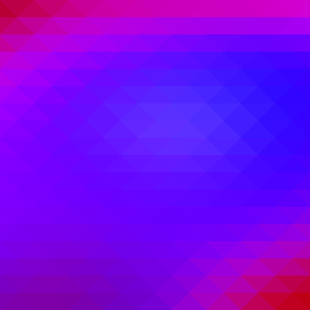 Pink purple blue abstract geometric background with rows of triangles, squareのイラスト素材
