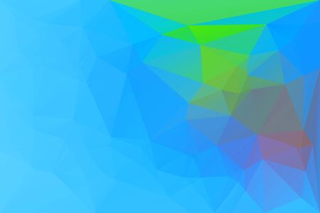 Blue green red abstract low poly geometric backgroundの写真素材
