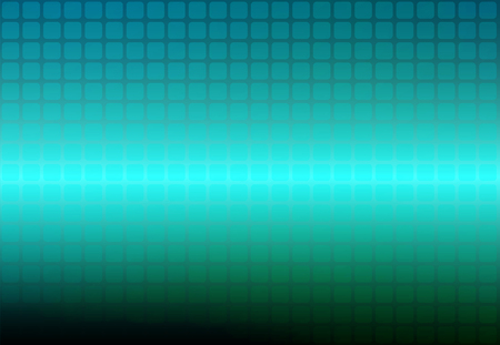 Turquoise shades vector abstract rounded corners square tiles mosaic over blurred backgroundのイラスト素材