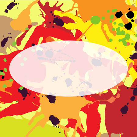 Red orange maroon ink paint splashes vector colorful backgroundのイラスト素材