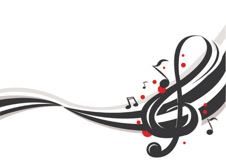 abstract music notesのイラスト素材