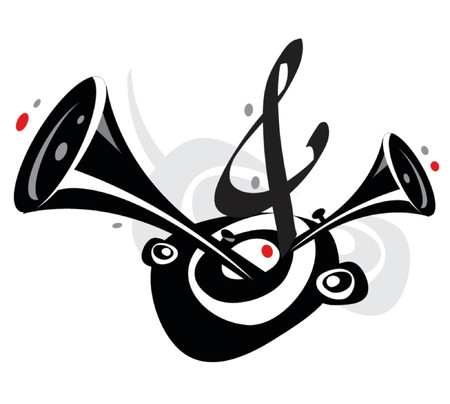 music related clip-artのイラスト素材