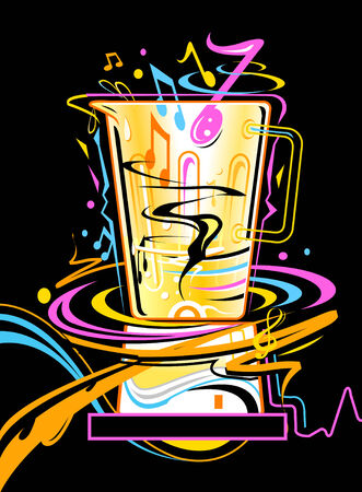 music related object for fun conceptsのイラスト素材