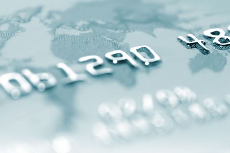 macro shoot  of a credit card. の写真素材